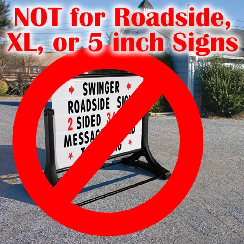 KitAbility Get Social 4 Inch Set for White Message Board Sidewalk Signs, Includes Emoji, Symbols, Additional Punctuation, and Arrows - Image 5